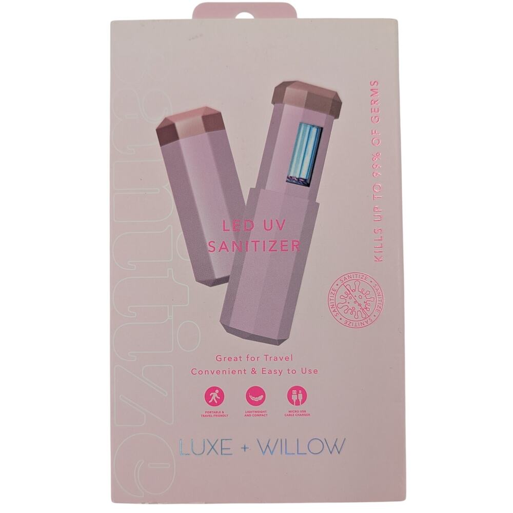 Luxe + Willow Led UV Sanitizing Wand Pink
